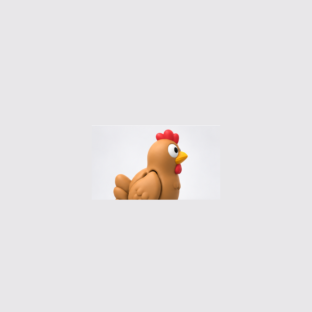 Articulated Chicken Fidget Toy – Mini Farm Animal Desk Pet