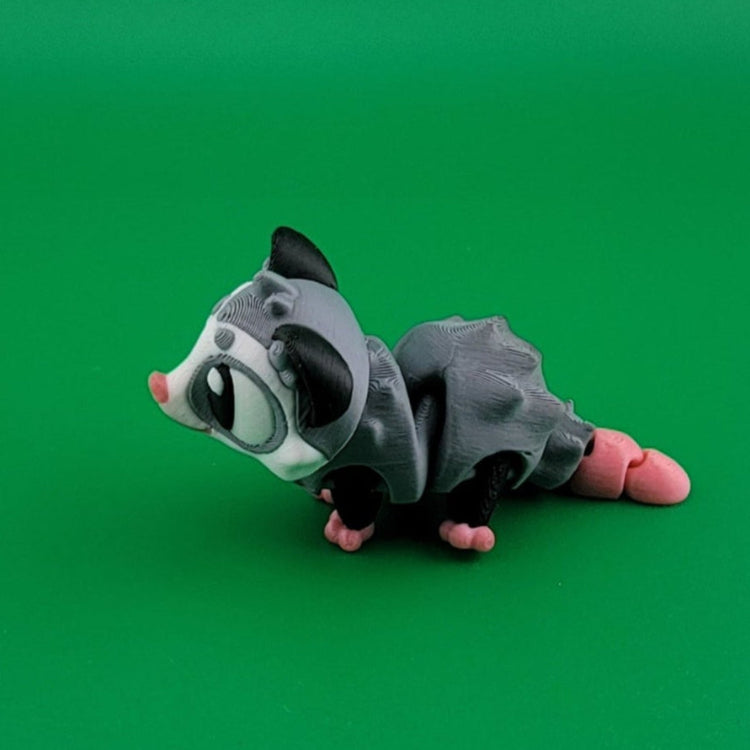 Adorable Opossum 3d printed flexi articulated