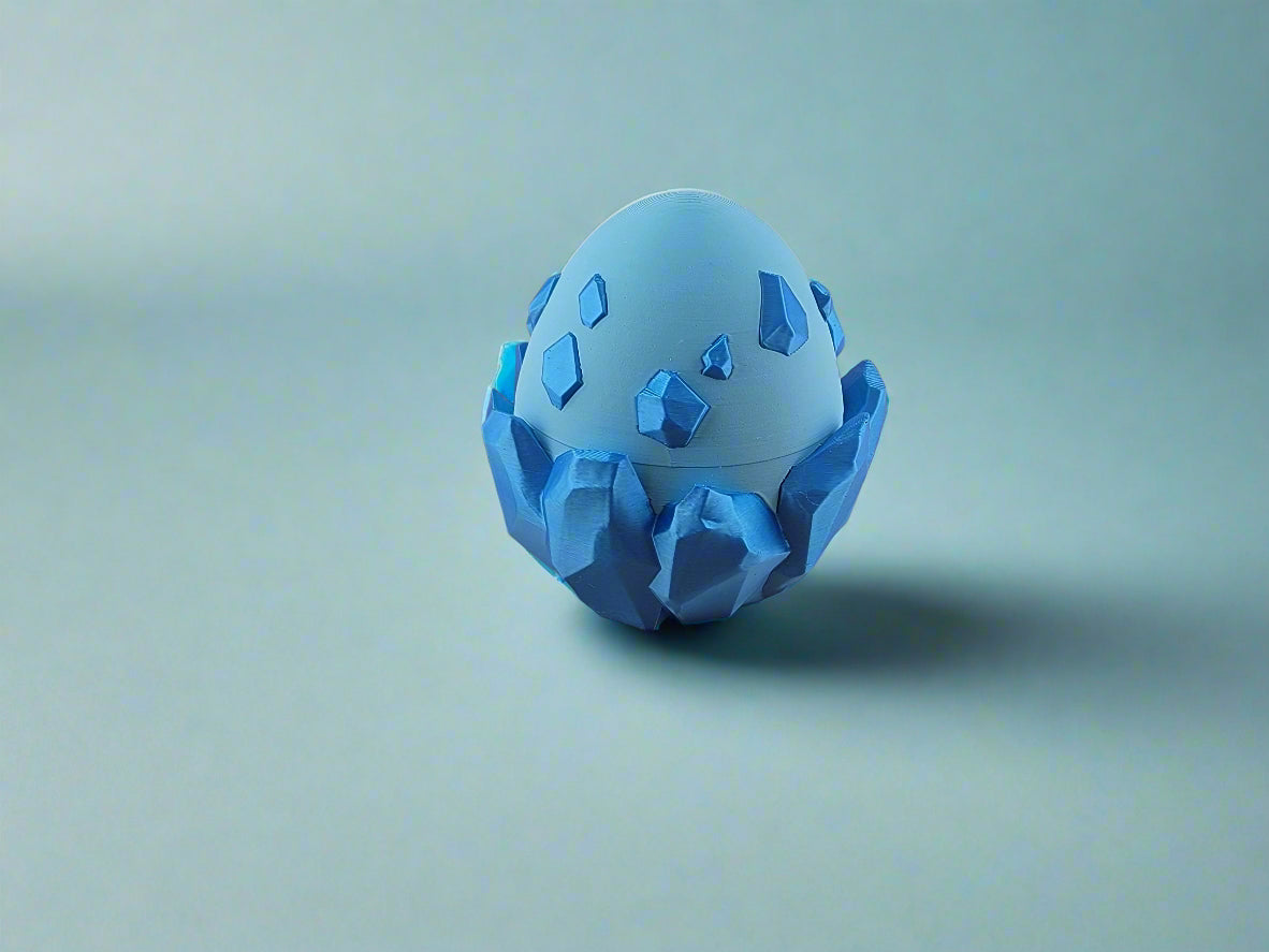 Blue Crystal Egg Closed