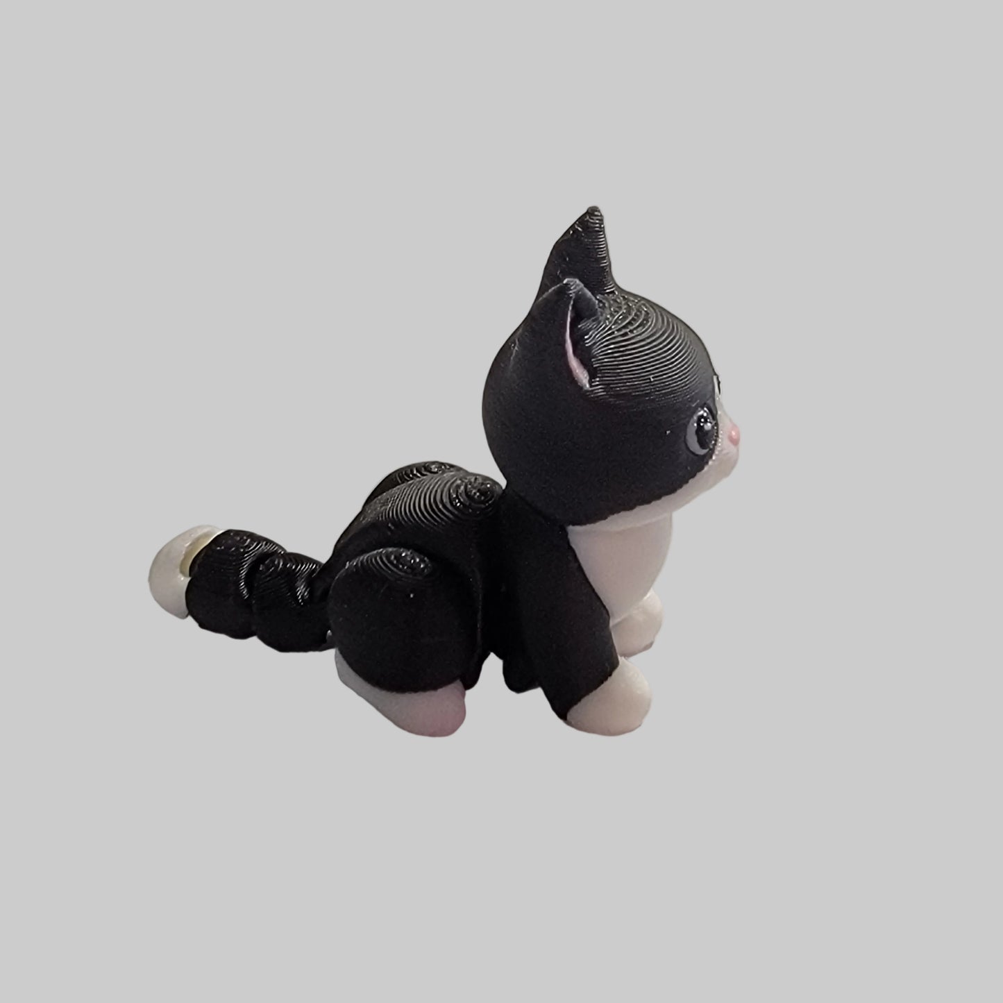 Mini Kitten Articulated Fidget Toy – 3D Printed Desk Pet
