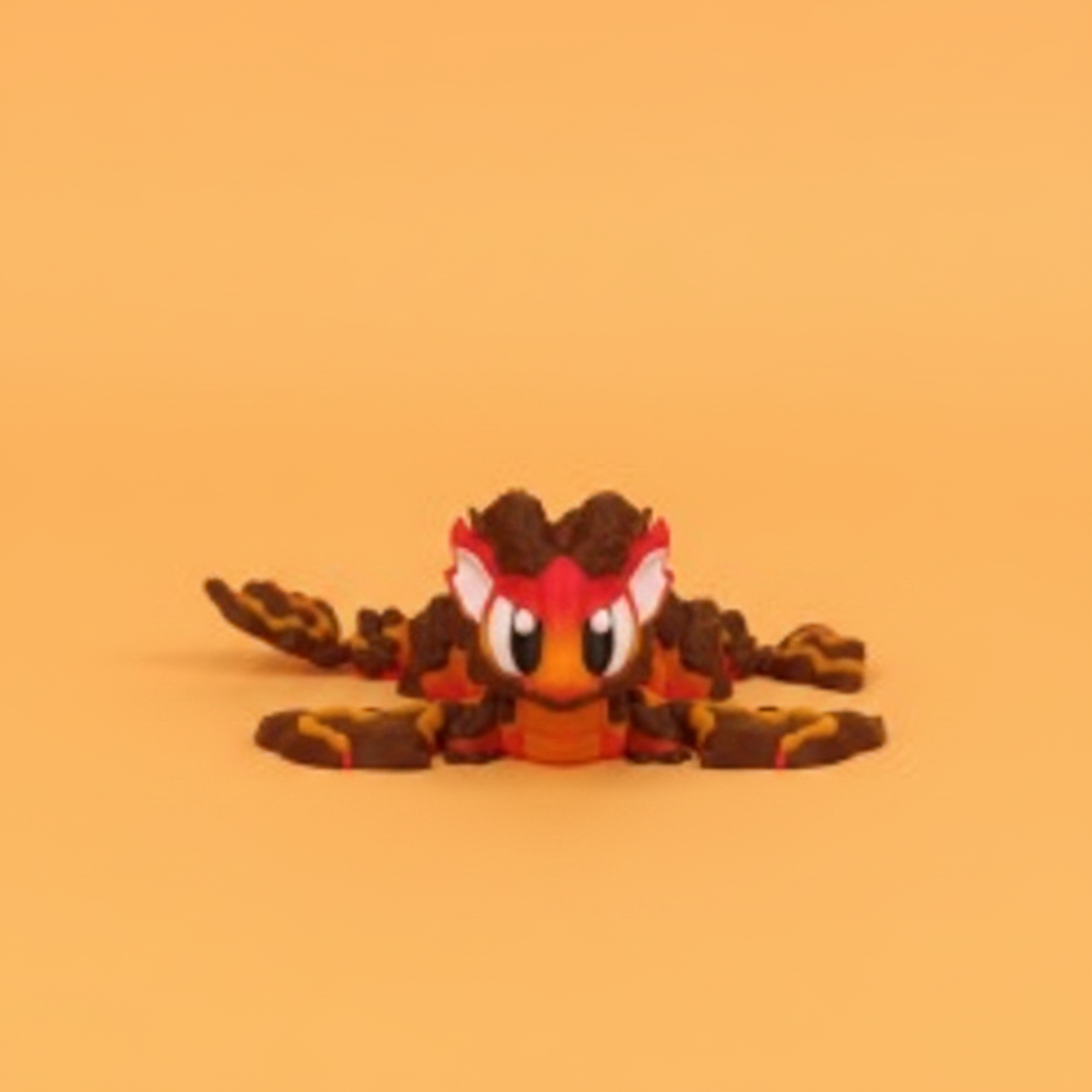 Articulated Lava Dragon – 3D Printed Dragon & Egg