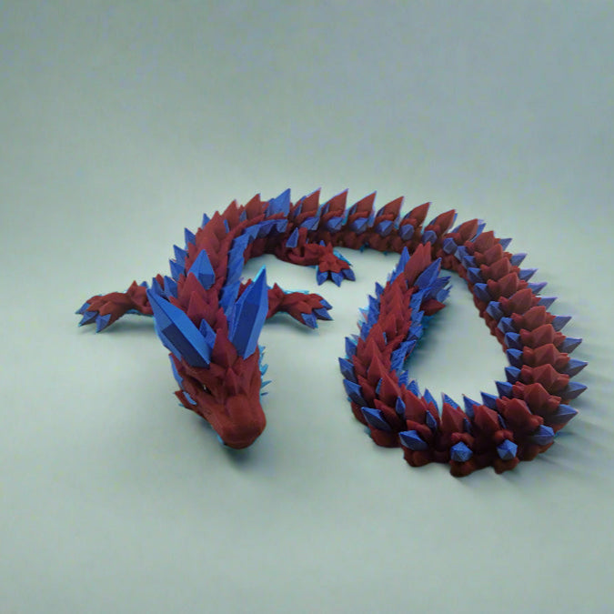 Dragon Red and Blue 3d Articulated