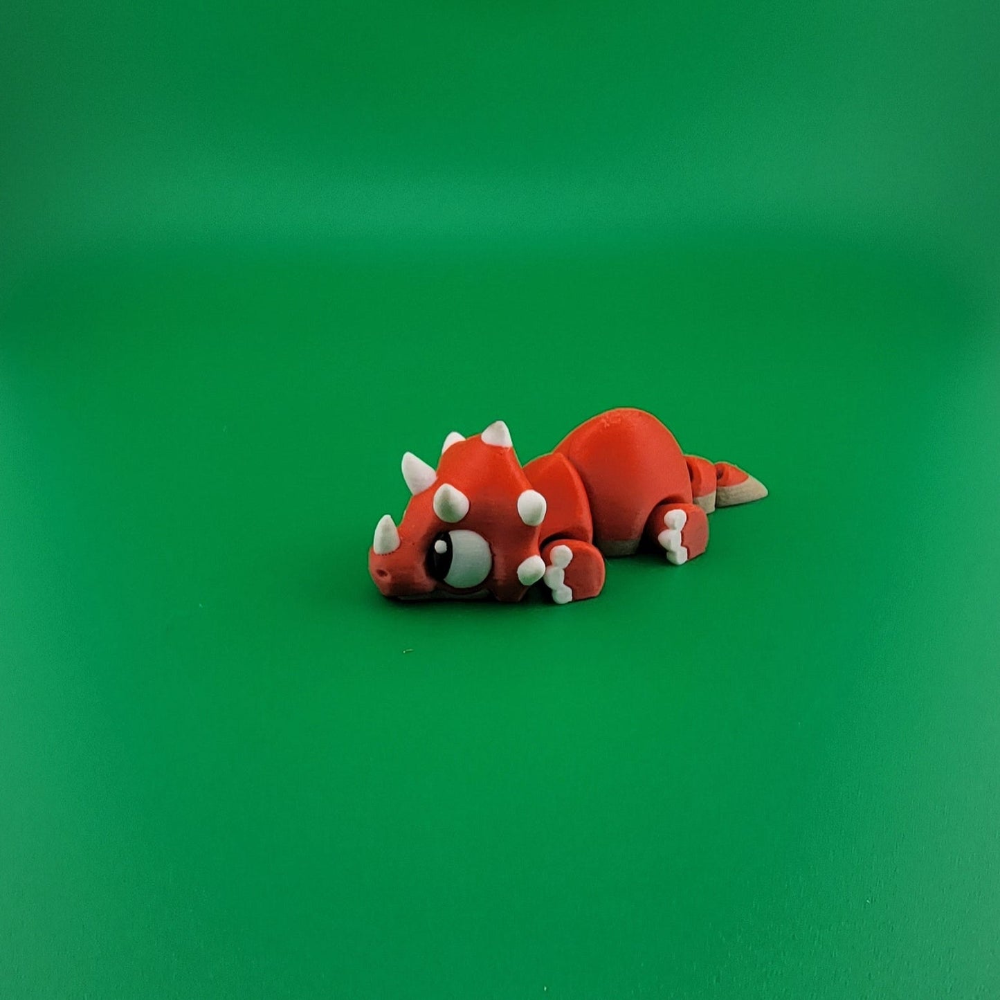 Triceratops no shell 3d printed flexi articulated