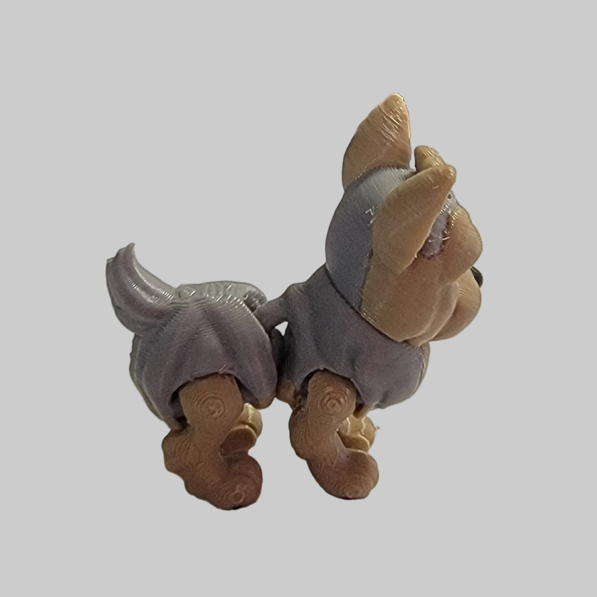 Mini Yorkshire Terrier Articulated Fidget Toy – 3D Printed Desk Pet