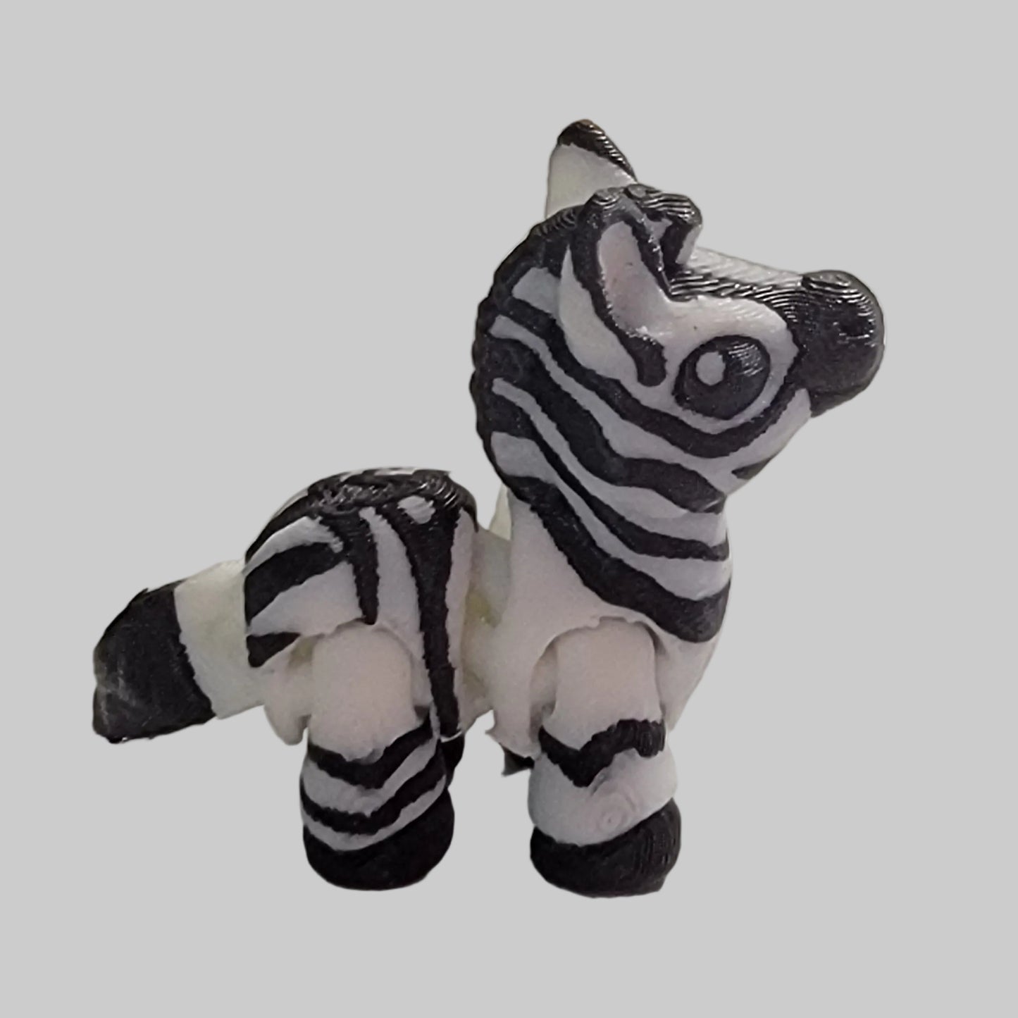 Mini Zebra Articulated Fidget Toy – 3D Printed Desk Pet