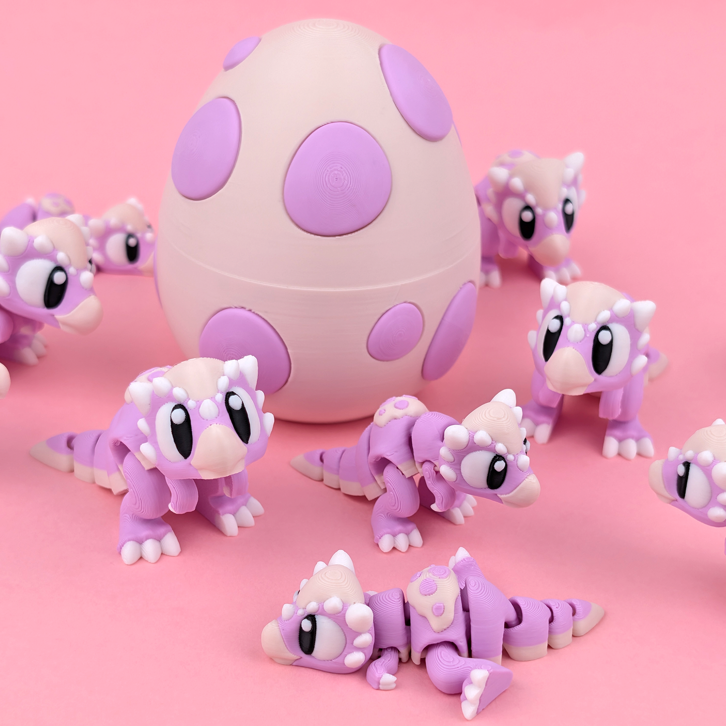 Stygimoloch dinosaur 3D printed articulated flexi desk pet fidget toy