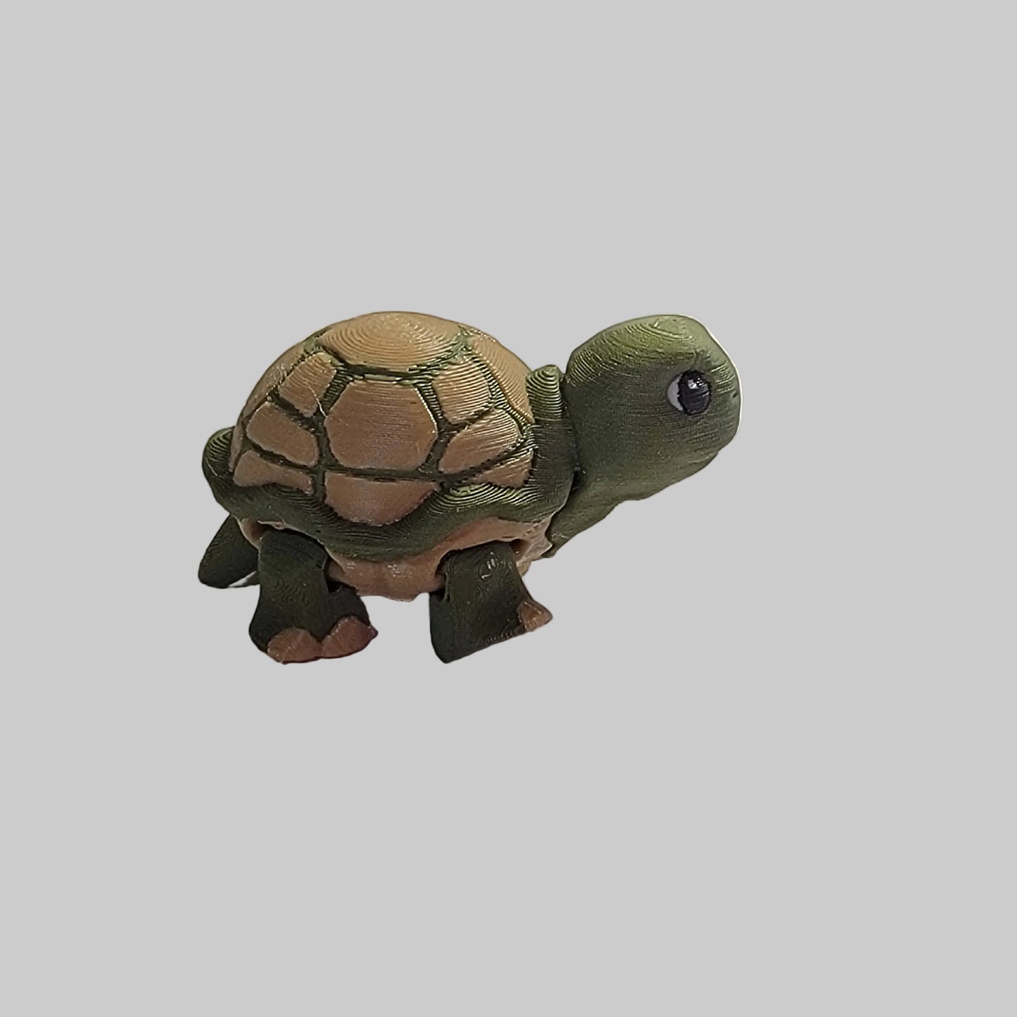 Mini Turtle Articulated Fidget Toy – 3D Printed Desk Pet