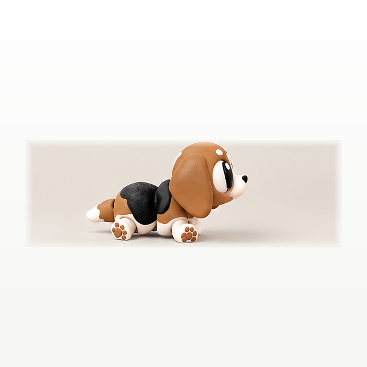 Articulated Beagle Fidget Toy – Mini Dog Desk Pet