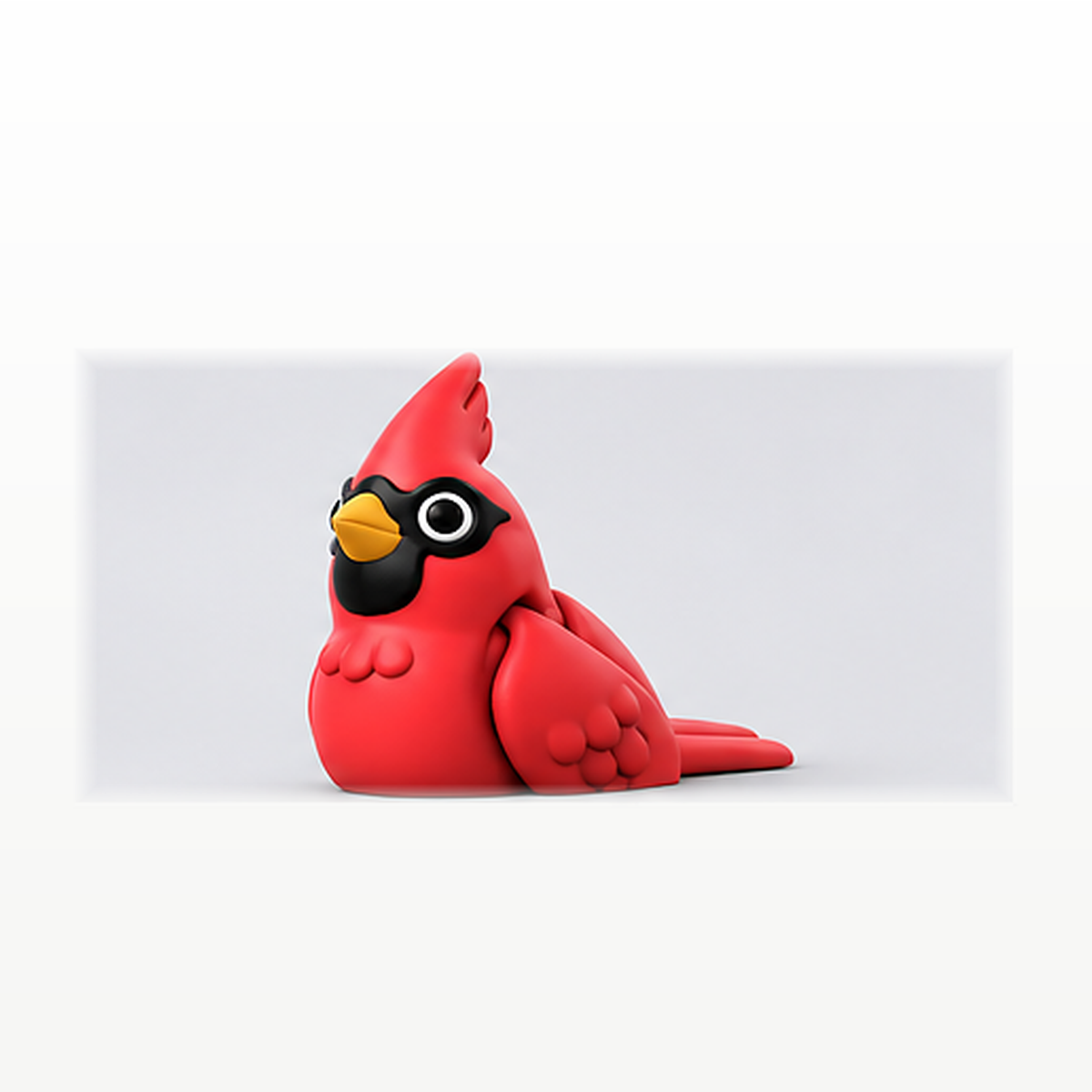 Articulated Cardinal Bird Fidget Toy – Mini Bird Desk Pet