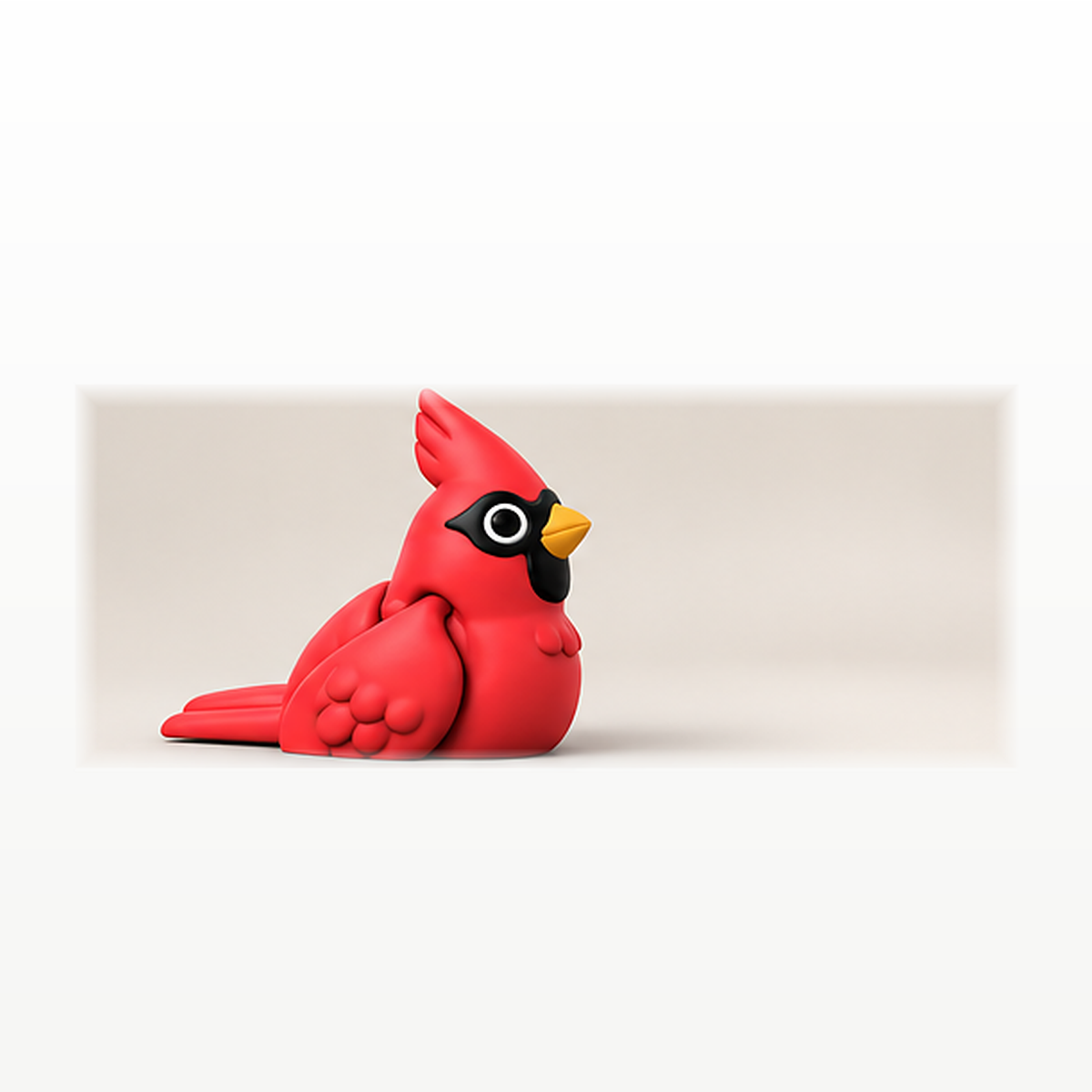 Articulated Cardinal Bird Fidget Toy – Mini Bird Desk Pet