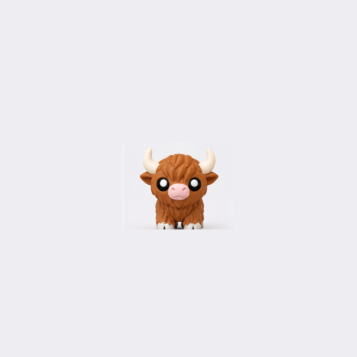 Articulated Highland Cow Fidget Toy – Mini Farm Animal Desk Pet
