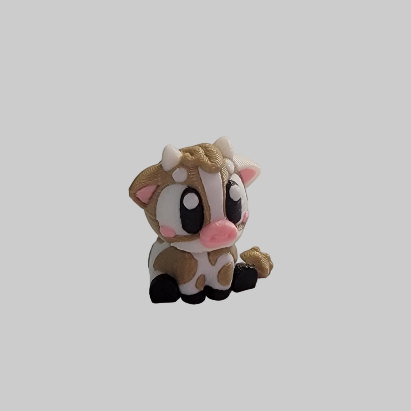Mini Alien Cow Articulated Fidget Toy – 3D Printed Desk Pet