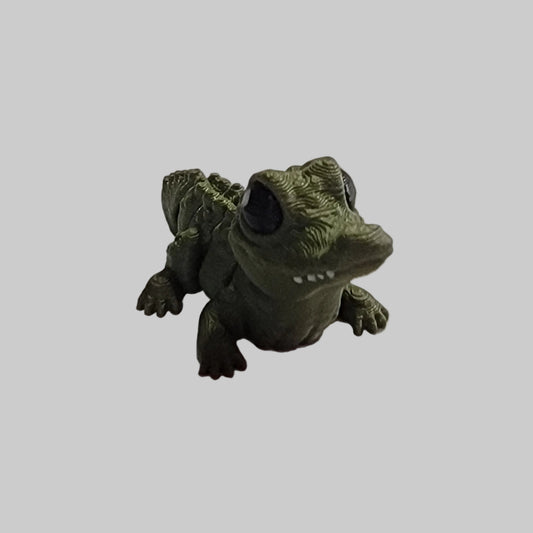Mini Alligator Articulated Fidget Toy – 3D Printed Desk Pet