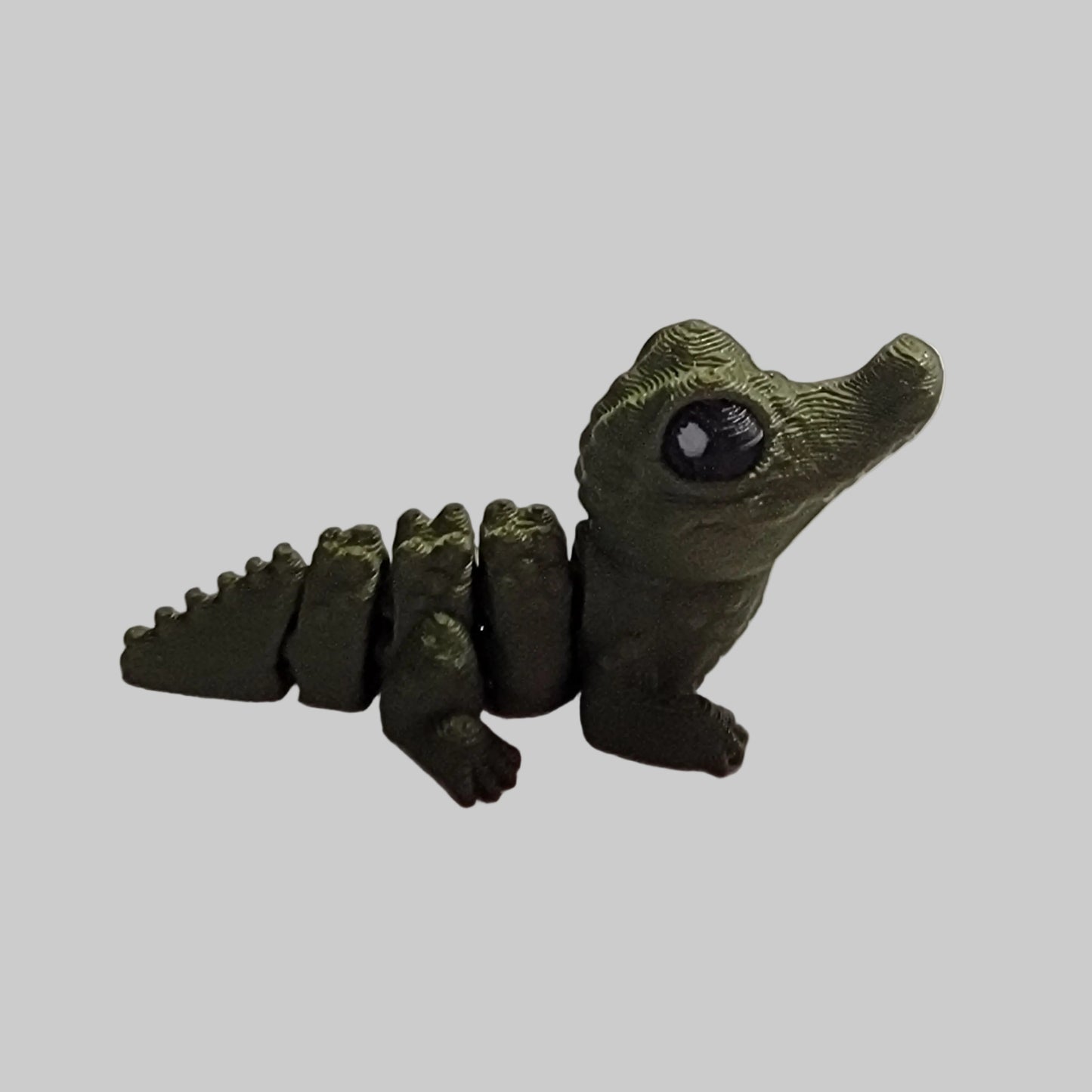 Mini Alligator Articulated Fidget Toy – 3D Printed Desk Pet