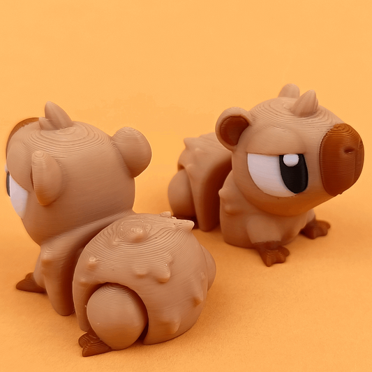 Baby Capybara 3d printed flexi articulated