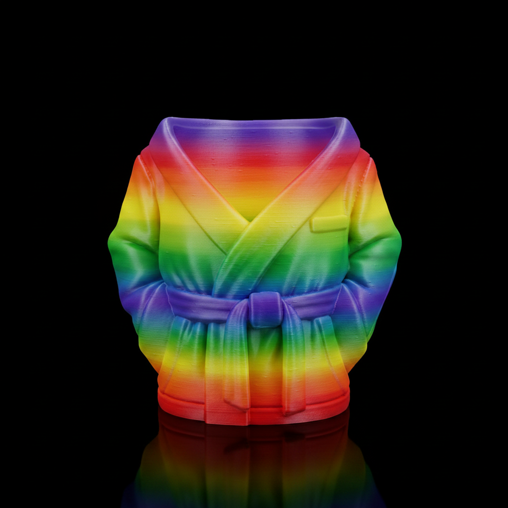 3D Printed Bathrobe Can Holder – Novelty Drink Holder