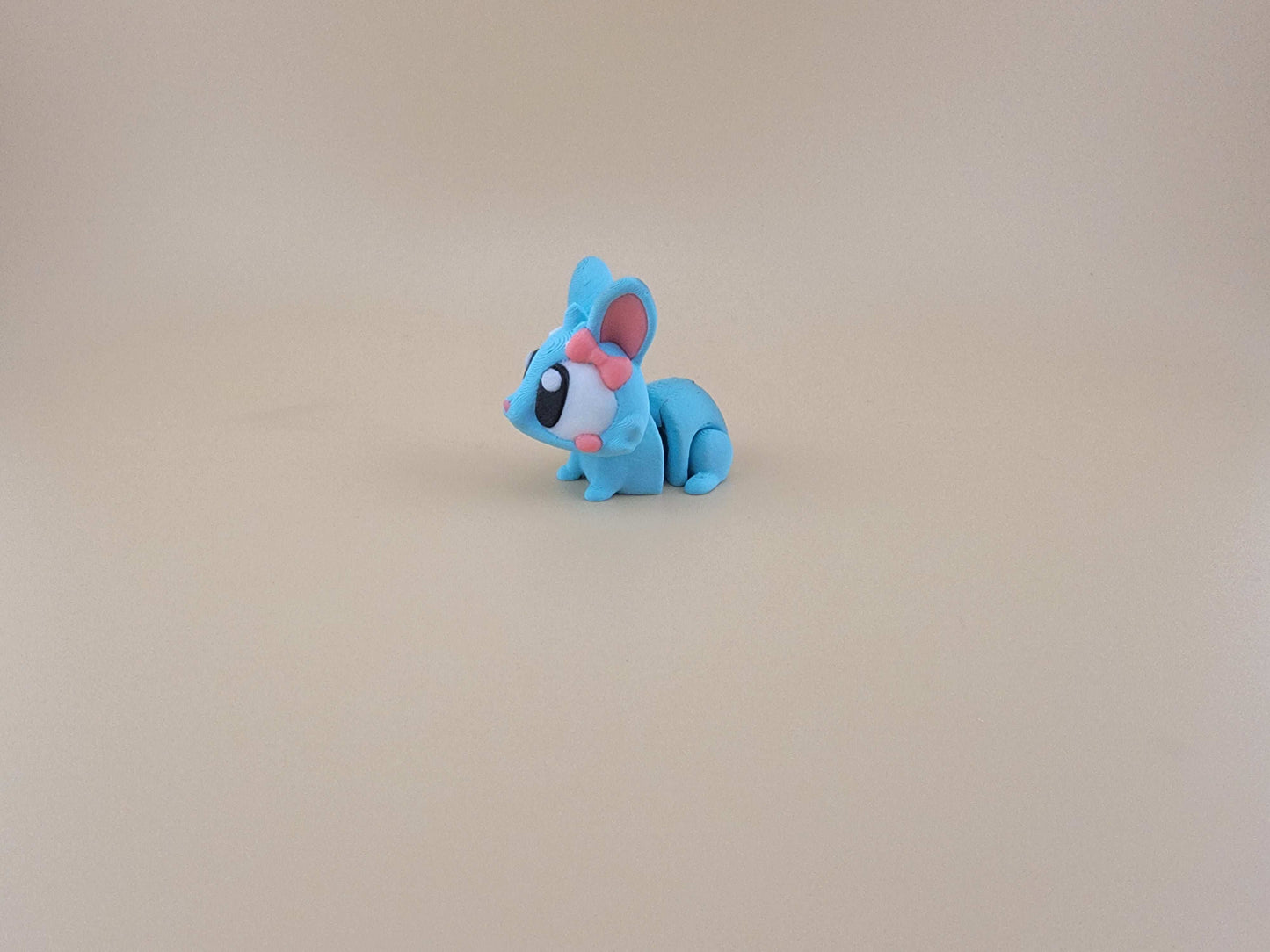 Blue Bunny flexi 3d printed easter basket idea atriculated