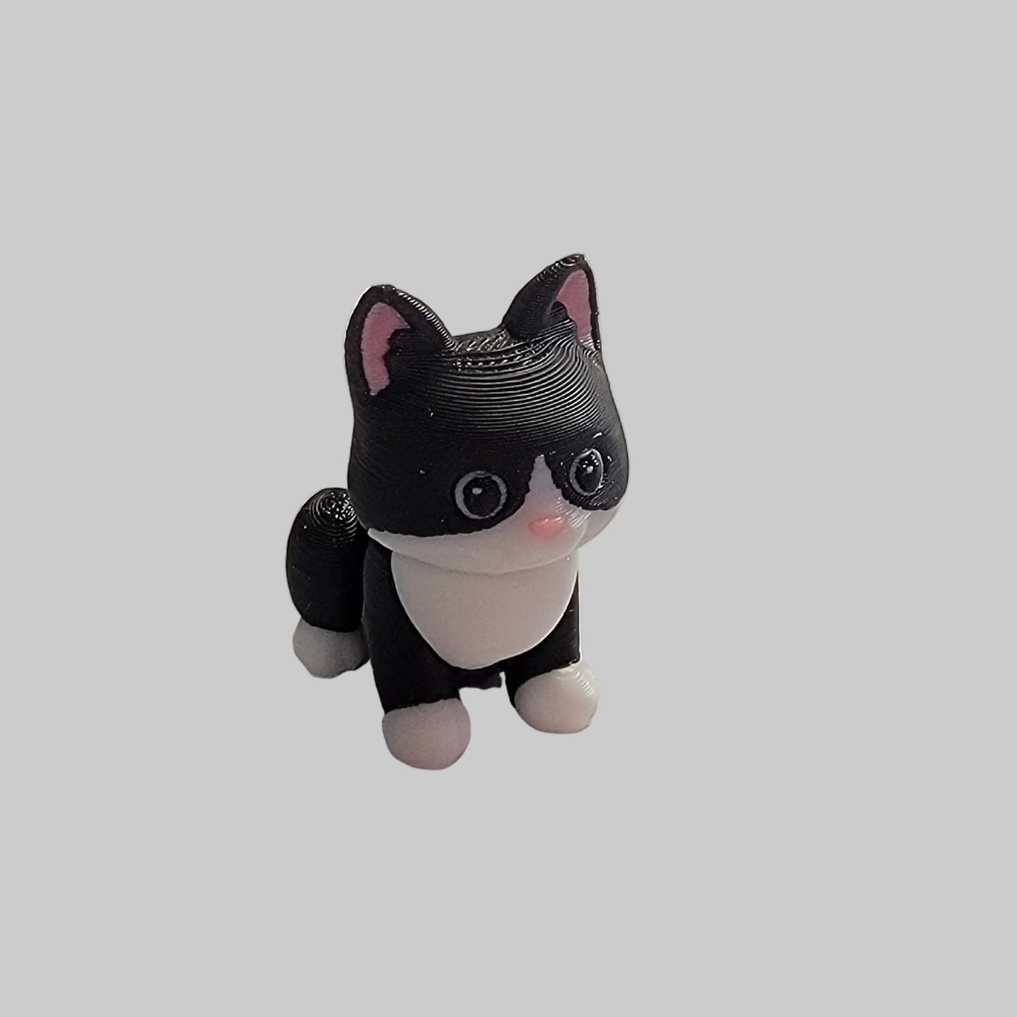 Mini Kitten Articulated Fidget Toy – 3D Printed Desk Pet