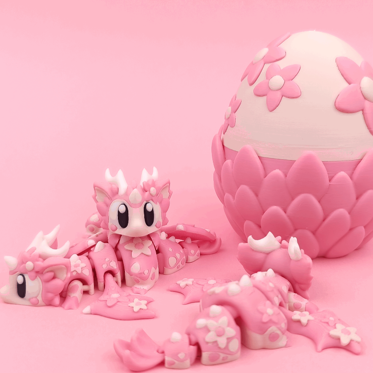 Cherry Blossom Dragon flexi 3d printed