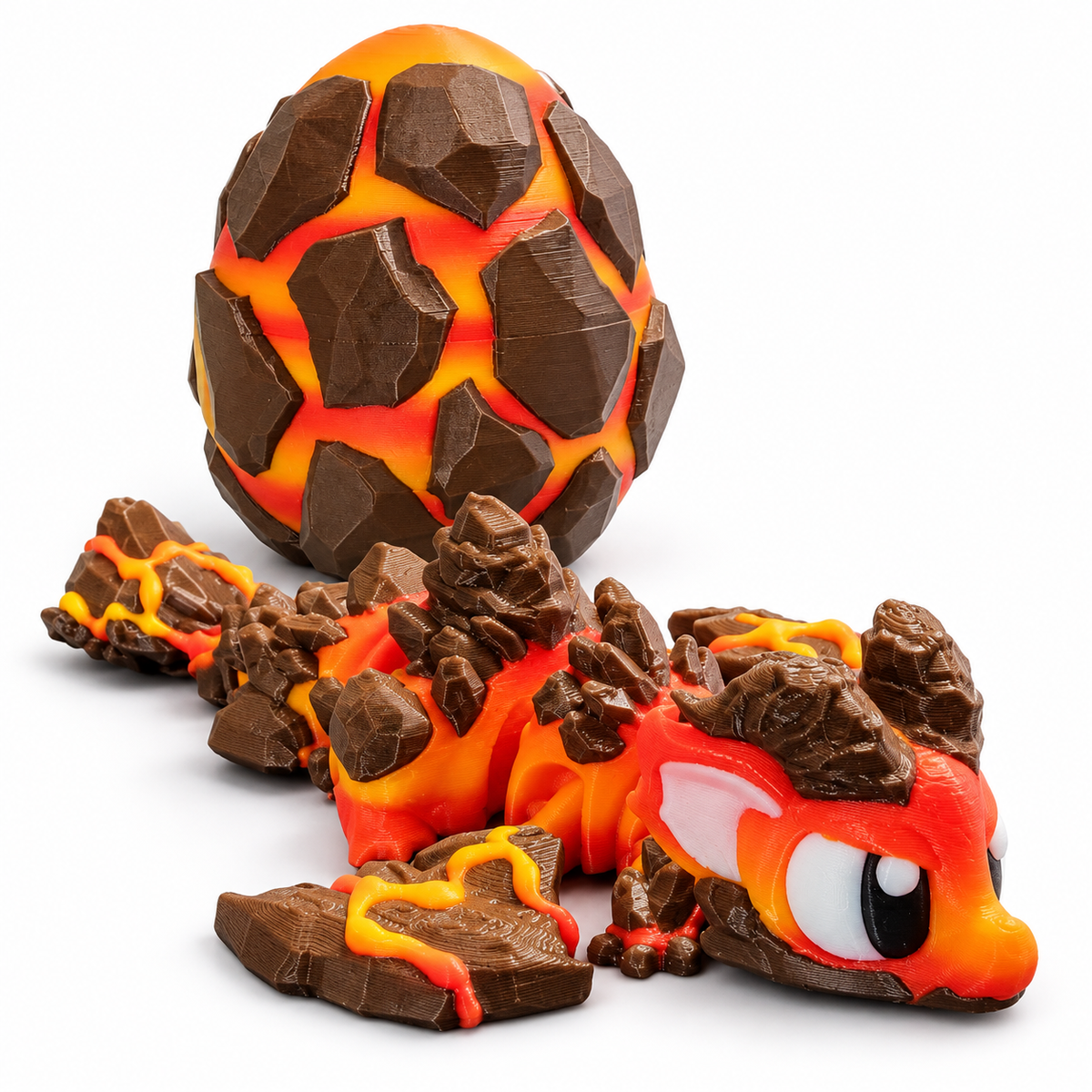 Articulated Lava Dragon – 3D Printed Dragon & Egg