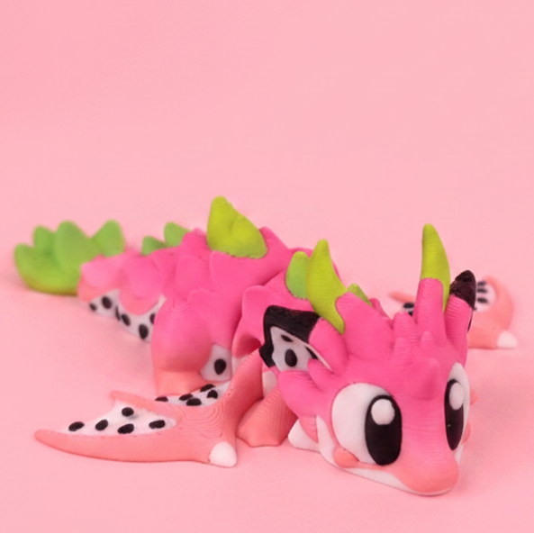 Dragon Fruit Dragon – Articulated 3D Printed Flexi Dragon
