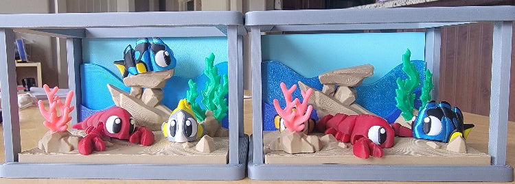 Fish Tanks Side by Side with fish