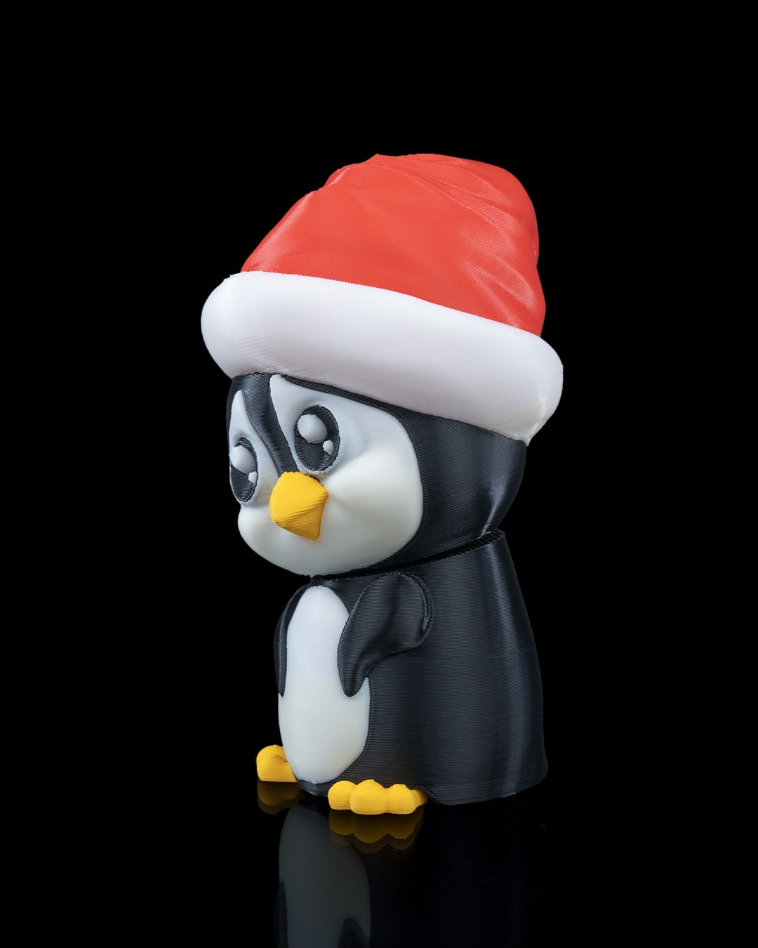 3D printed penguin side view – cute winter collectible