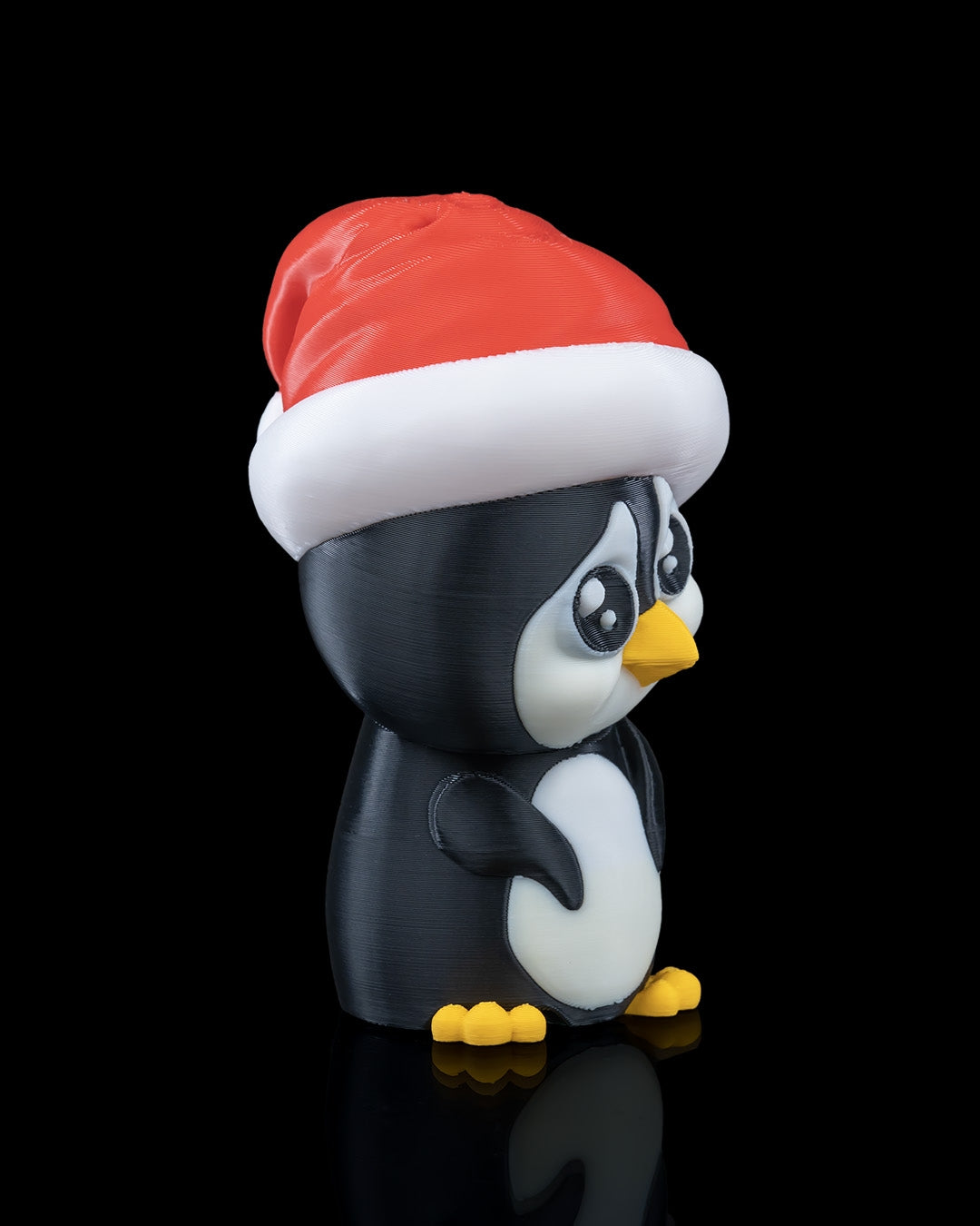 3D printed penguin side view – cute winter collectible