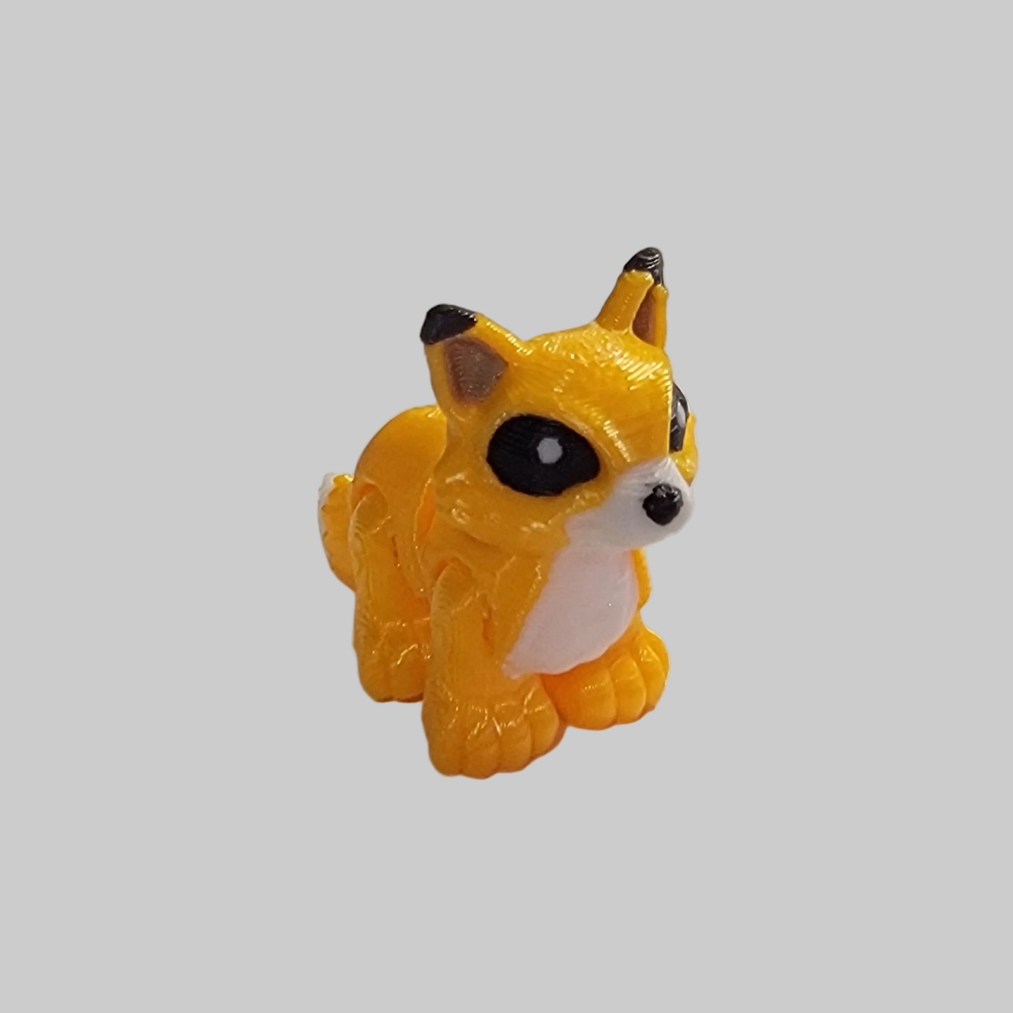 Mini Fox Articulated Fidget Toy – 3D Printed Desk Pet