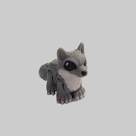 Mini Fox Articulated Fidget Toy – 3D Printed Desk Pet