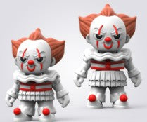 3D printed IT Halloween clown articulated toy inspired by Pennywise