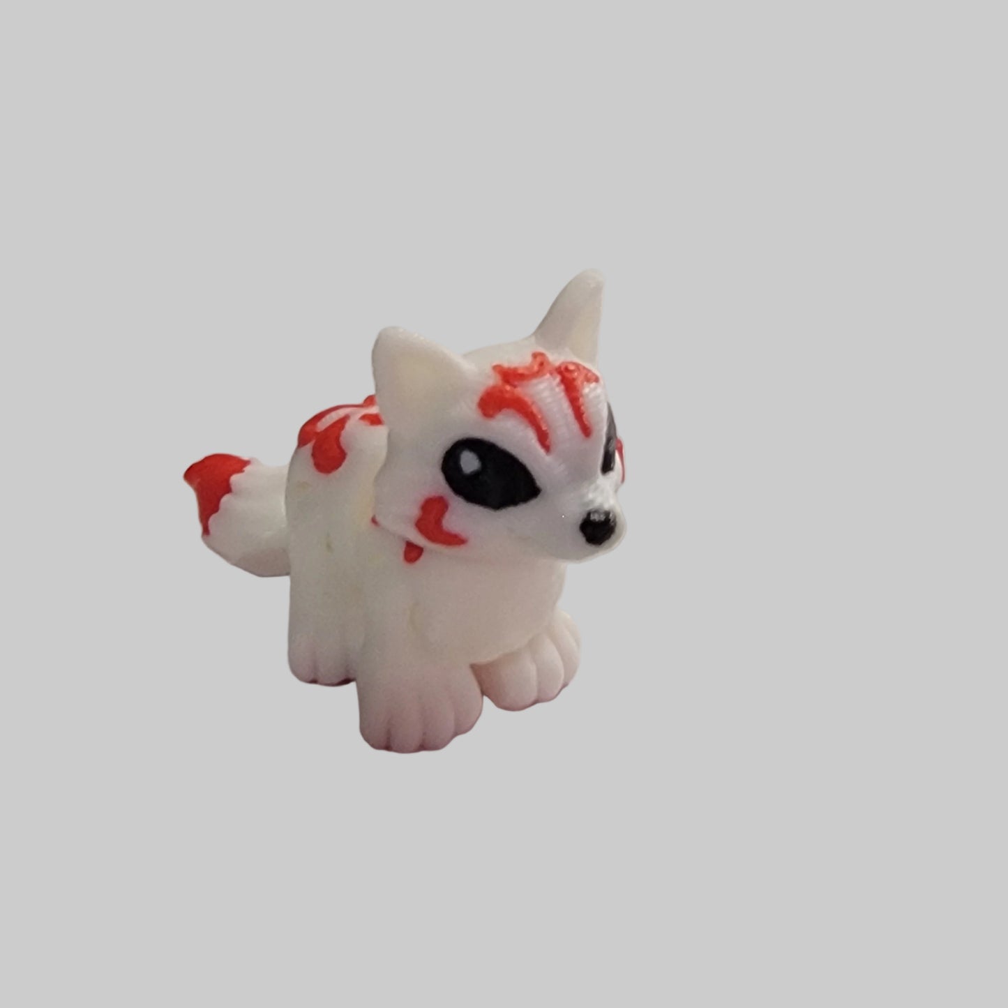 Mini Kitsune Articulated Fidget Toy – 3D Printed Desk Pet