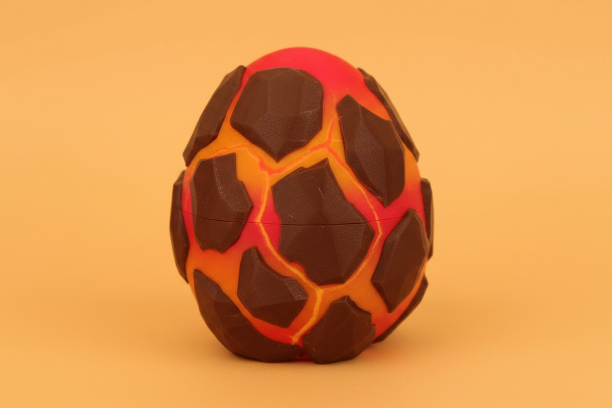 Articulated Lava Dragon – 3D Printed Dragon & Egg