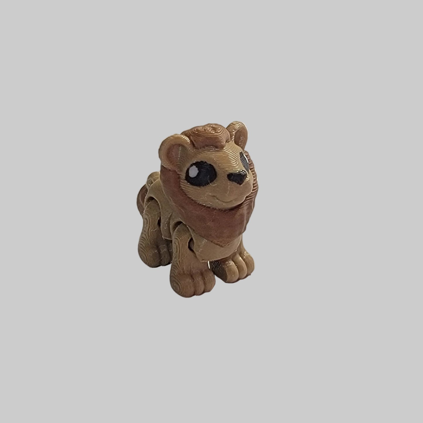 Mini Lion Articulated Fidget Toy – 3D Printed Desk Pet