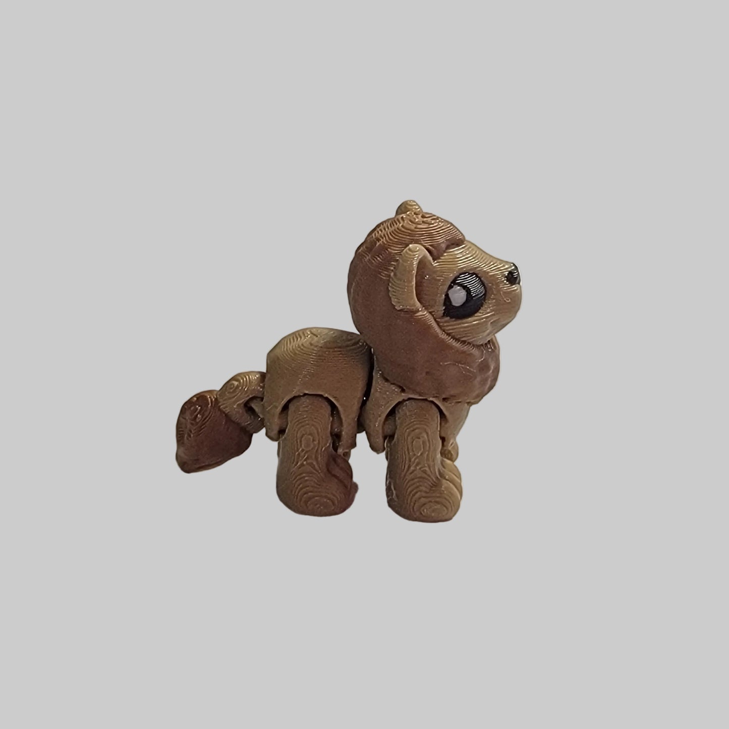 Mini Lion Articulated Fidget Toy – 3D Printed Desk Pet