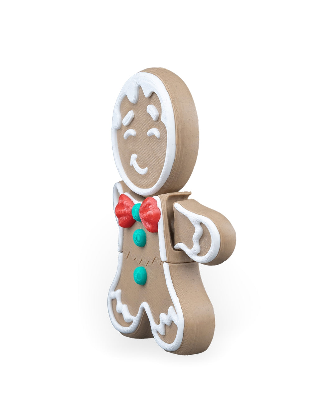Close-up of gingerbread details and joints – 3D printed PLA
