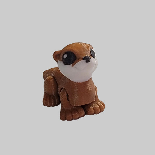 Mini Otter Articulated Fidget Toy – 3D Printed Desk Pet