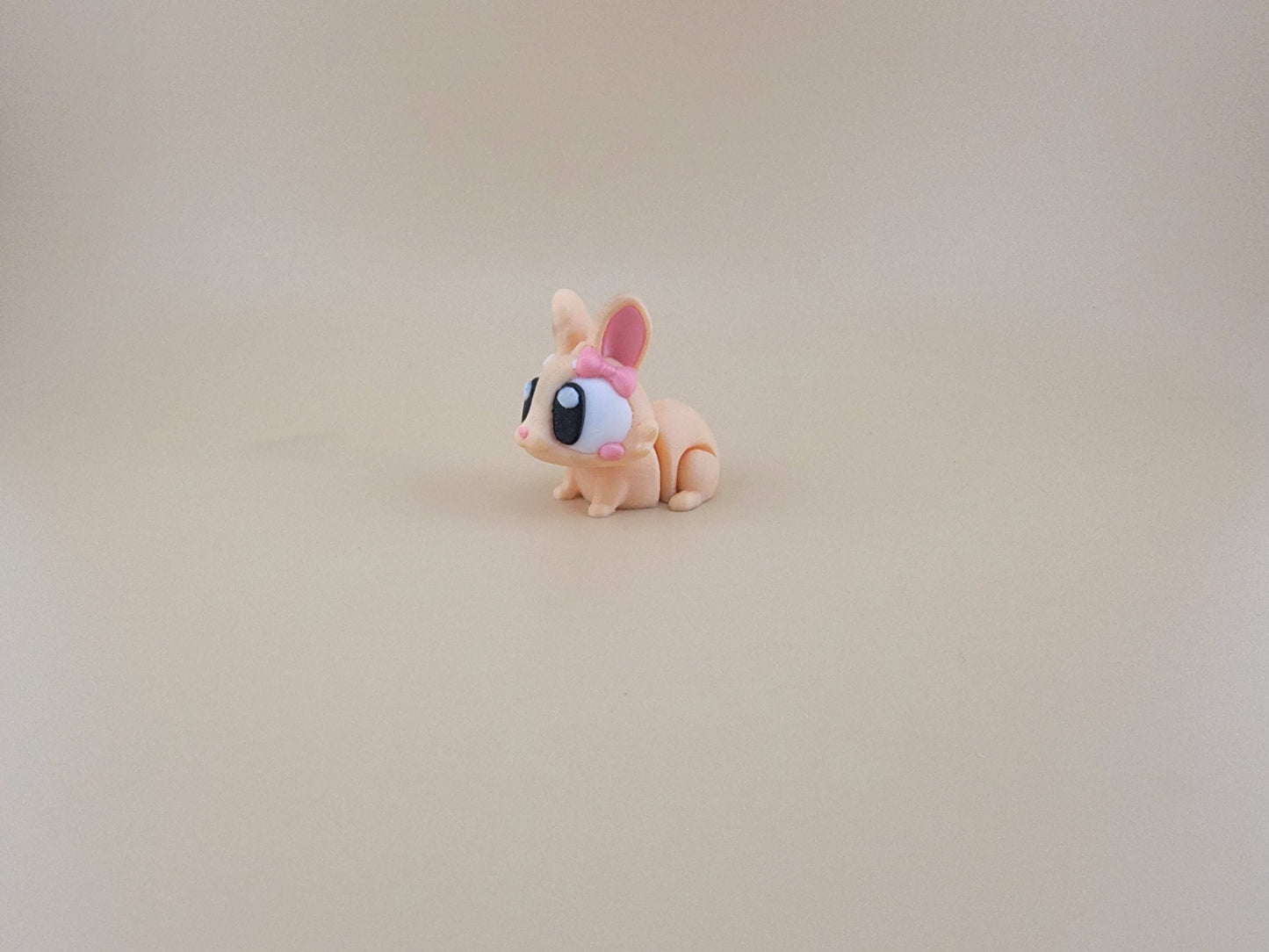 Peach color bunny flexi 3d printed easter basket idea