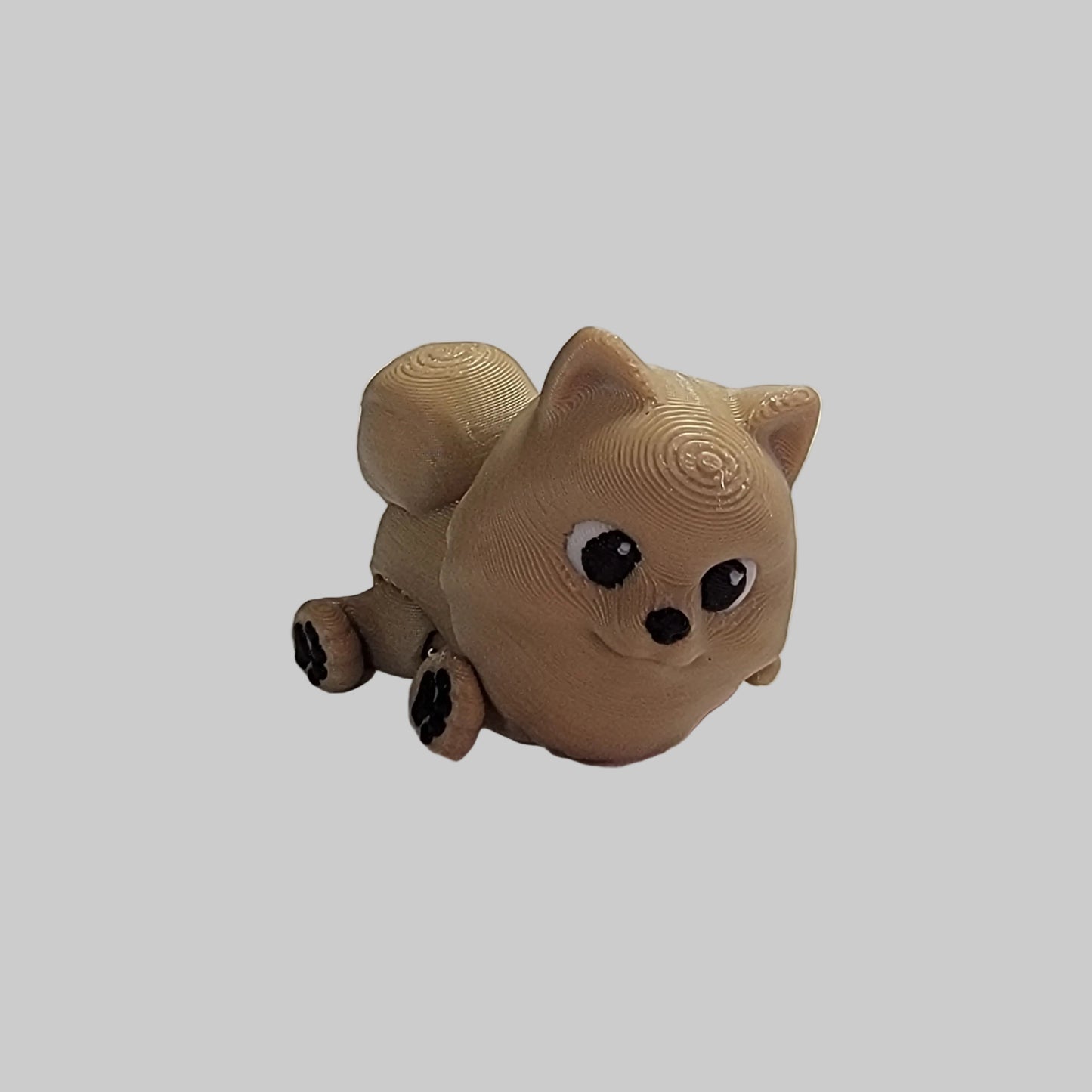 Mini Pomeranian Articulated Fidget Toy – 3D Printed Desk Pet