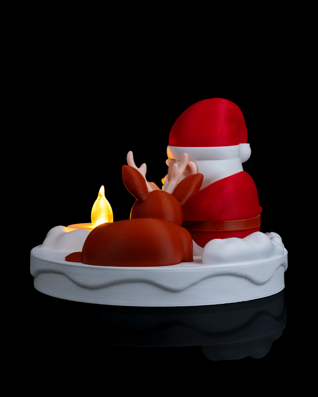 Santa Bonfire Table Lamp