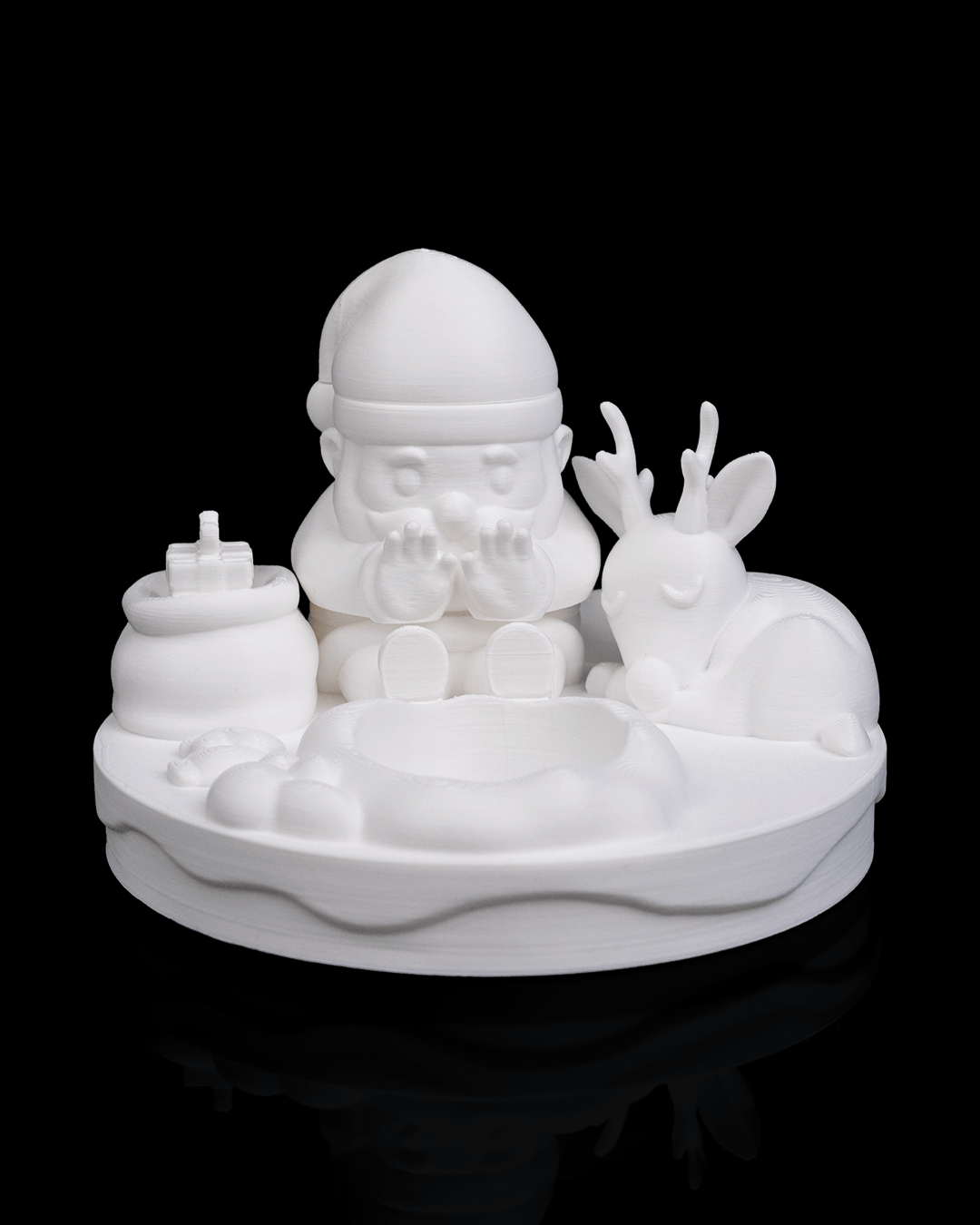 Santa Bonfire Table Lamp