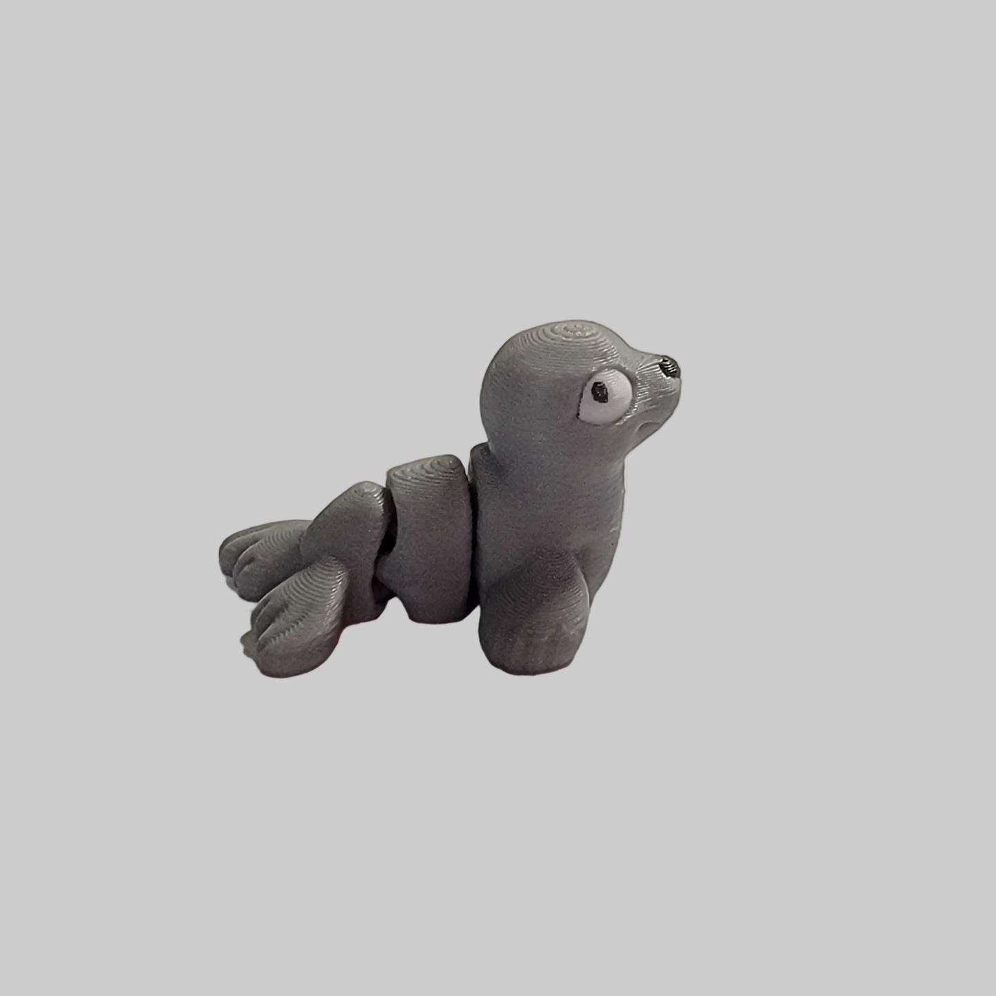 Mini Seal Articulated Fidget Toy – 3D Printed Desk Pet