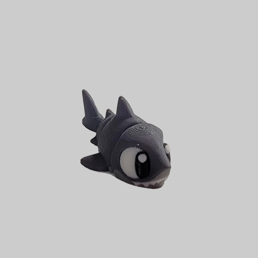 Mini Shark Articulated Fidget Toy – 3D Printed Desk Pet