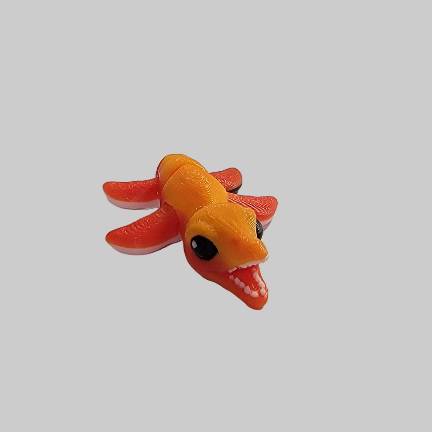 Mini Snappy Water Dino Articulated Fidget Toy – 3D Printed Desk Pet