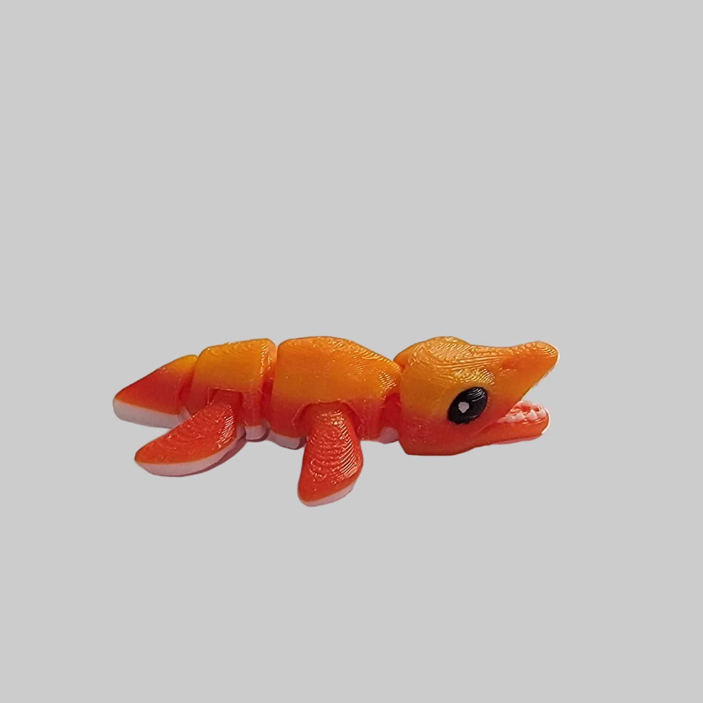 Mini Snappy Water Dino Articulated Fidget Toy – 3D Printed Desk Pet