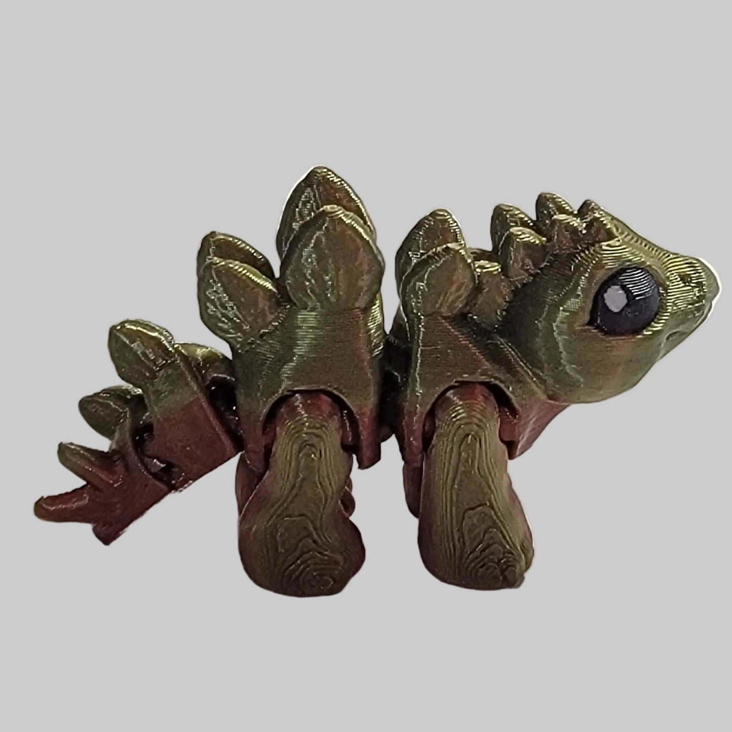 Mini Spikey Dino Articulated Fidget Toy – 3D Printed Desk Pet