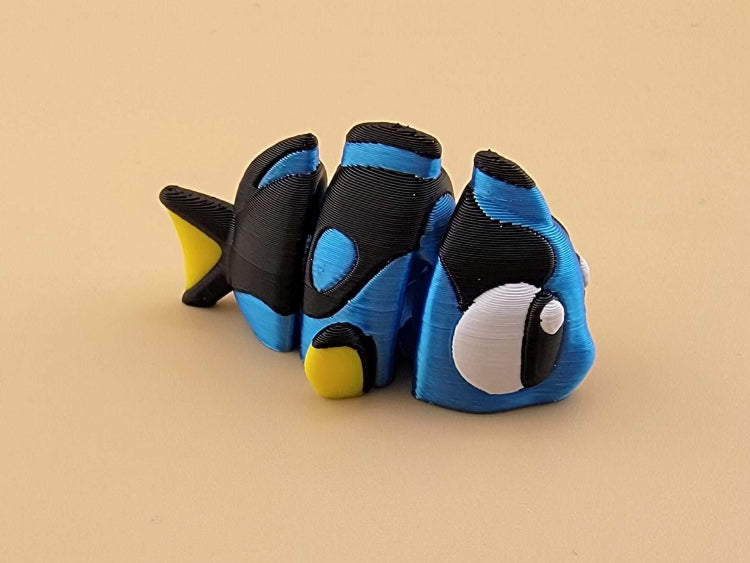 Side view of 3d Printed Surgeon Fish
