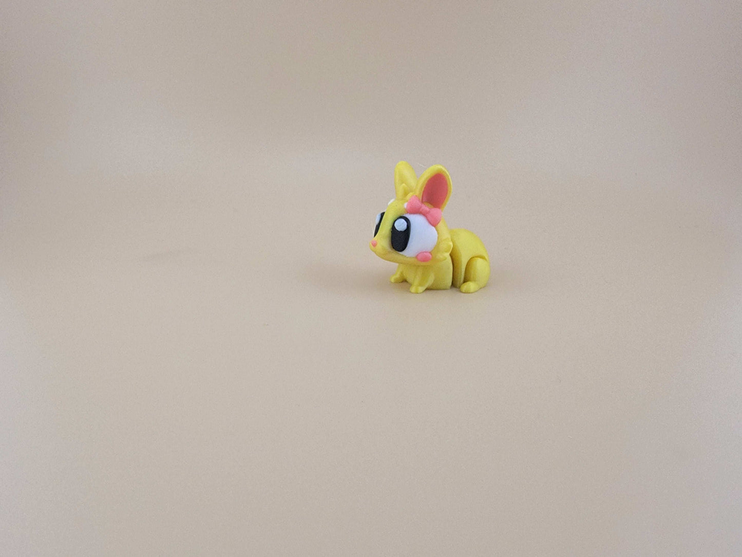 Yellow bunny flexi 3d printed easter basket idea