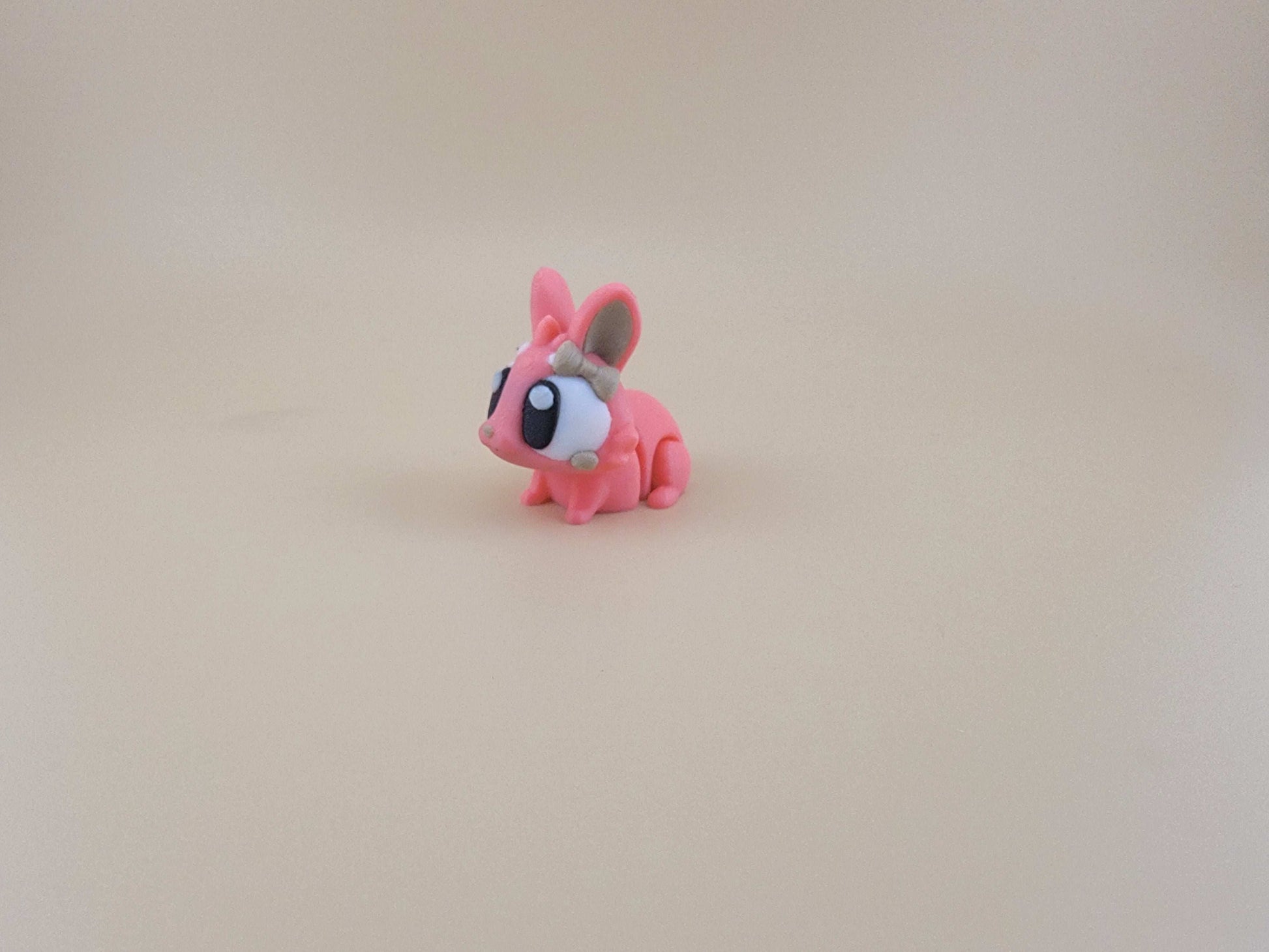 Pink Bunny flexi 3d printed easter basket idea
