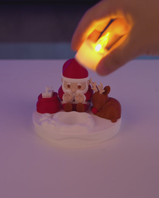 Santa Bonfire Table Lamp